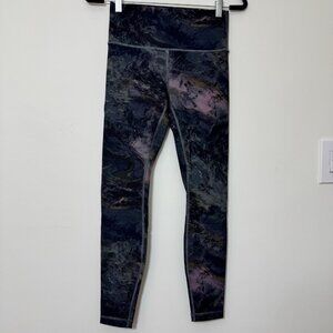 Lululemon Wunder Under Women’s Leggings Size 6 High Rise Full On Marbleized